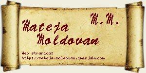 Mateja Moldovan vizit kartica